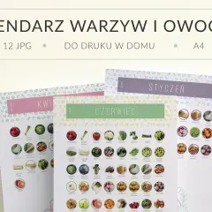 Tabele kaloryczne PDF - do druku, owoce i warzywa